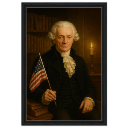 Personalized U.S. President Portrait – Framed Canvas - Masterpiece Print