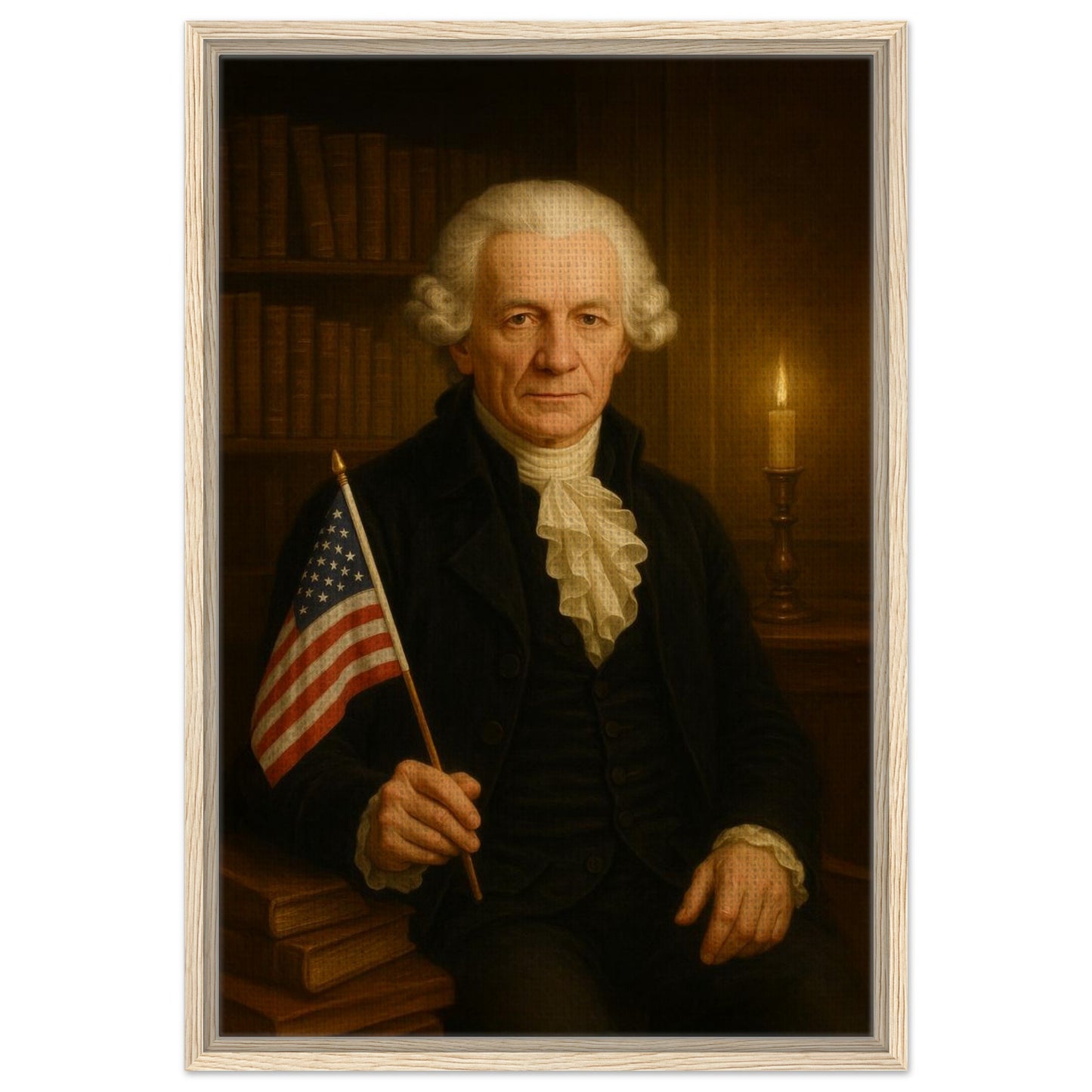 Personalized U.S. President Portrait – Framed Canvas - Masterpiece Print