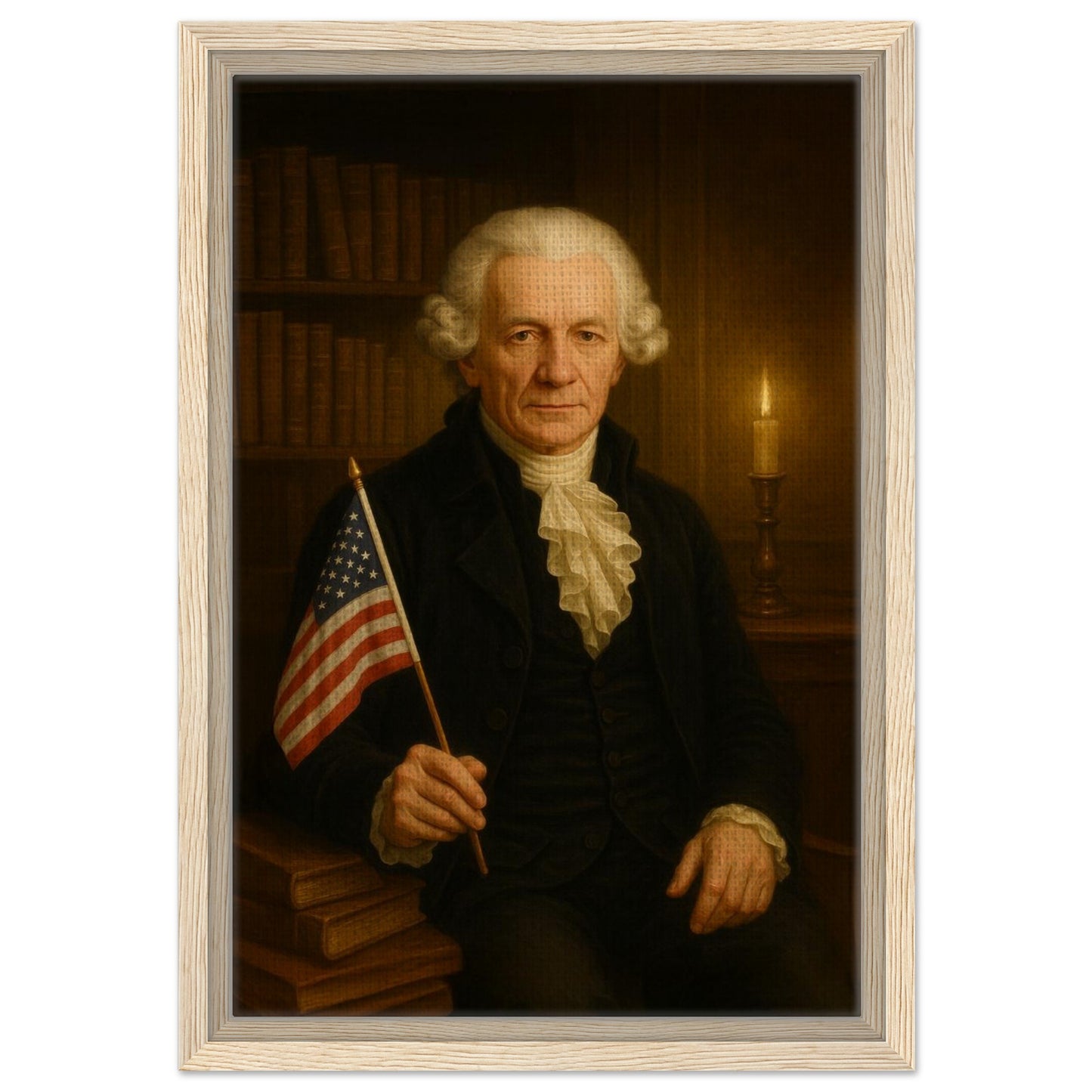 Personalized U.S. President Portrait – Framed Canvas - Masterpiece Print