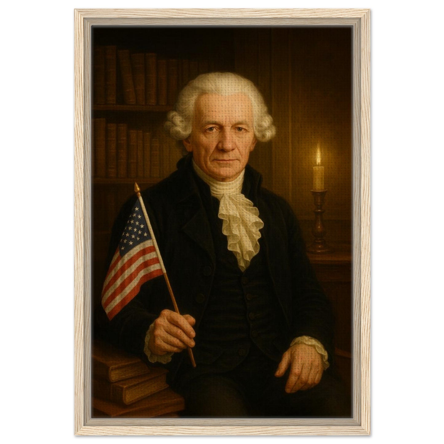 Personalized U.S. President Portrait – Framed Canvas - Masterpiece Print