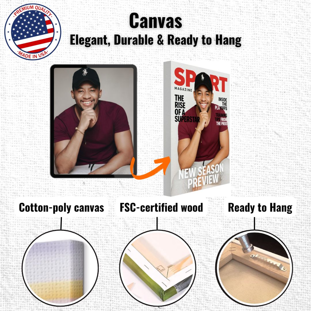 Personalized Magazine Cover – Canvas
