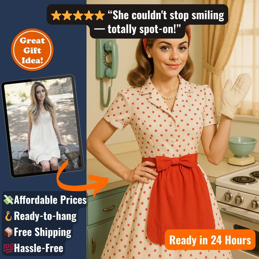 Personalized Pin-Up Portrait – Canvas