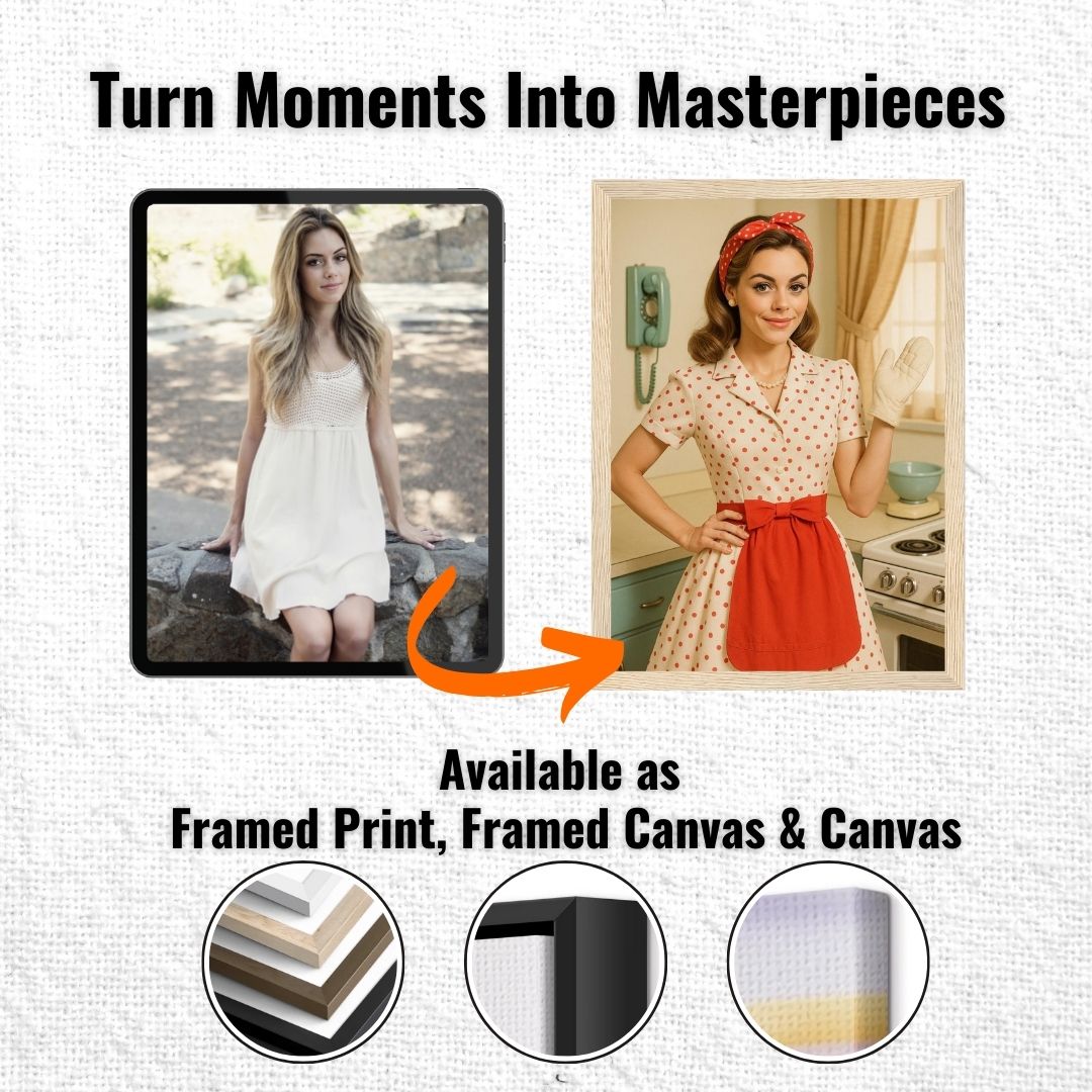Personalized Pin-Up Portrait – Canvas