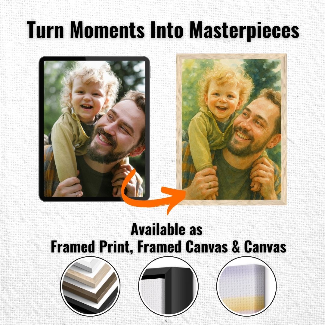 Personalized Portrait for Father – Canvas