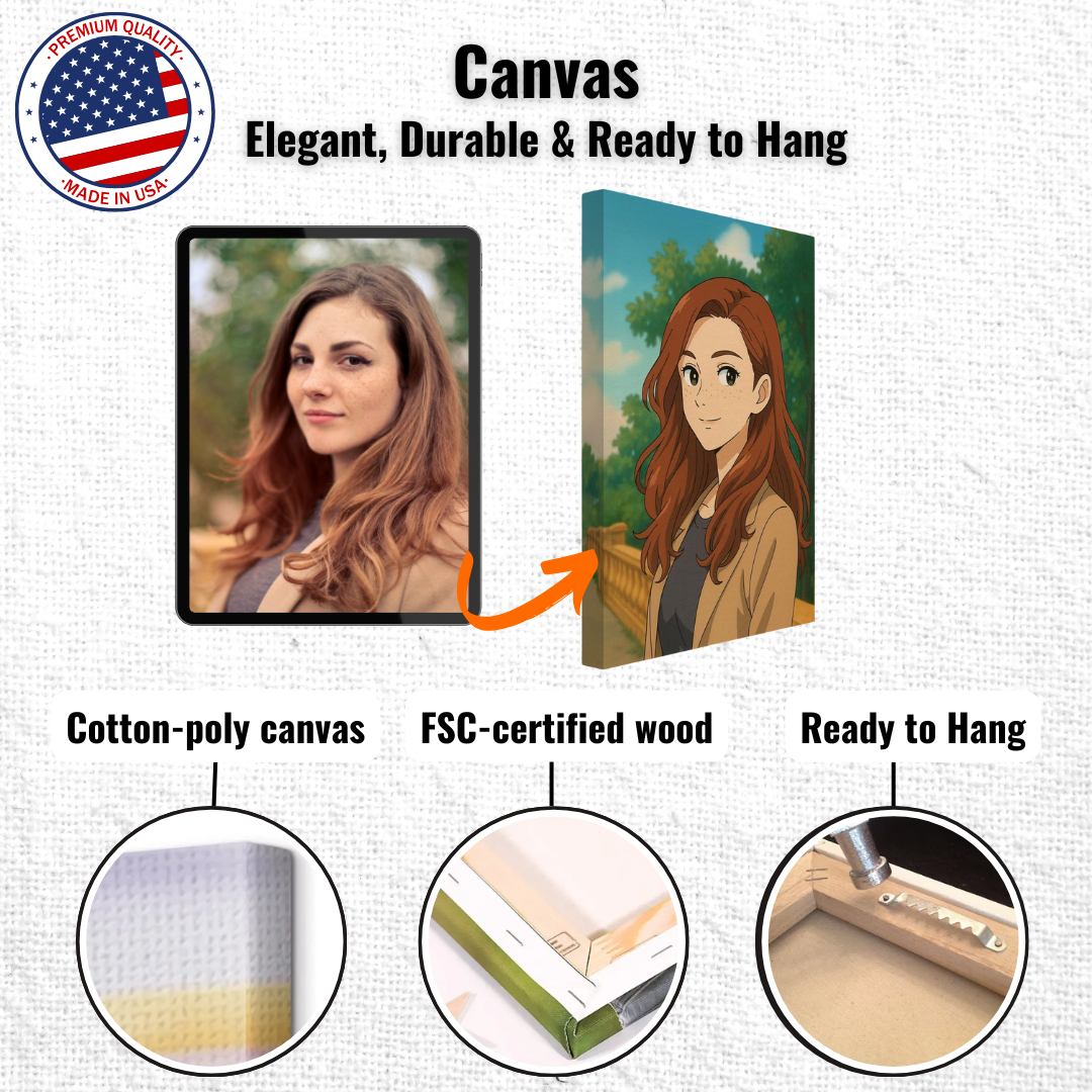 Personalized Portrait for Her – Canvas