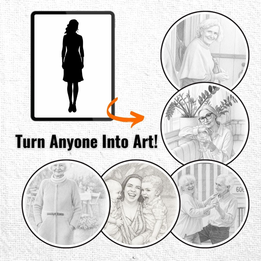 Personalized Sketch Portrait – Canvas