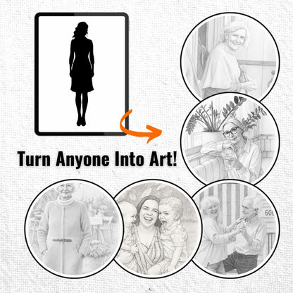 Personalized Sketch Portrait – Canvas