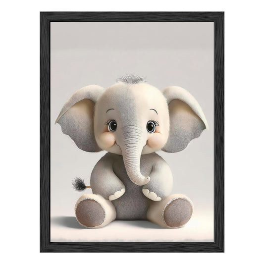 Playful Elephant Framed Print