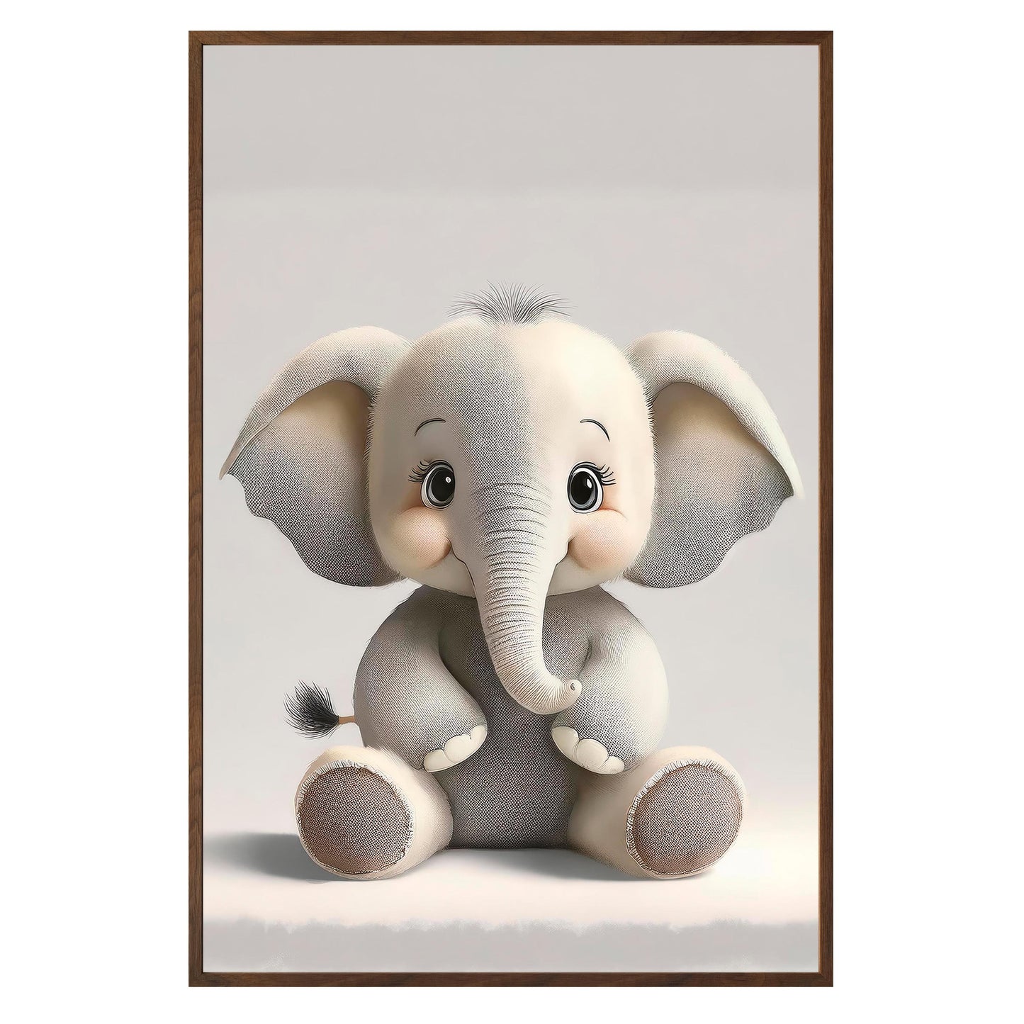 Playful Elephant Framed Print