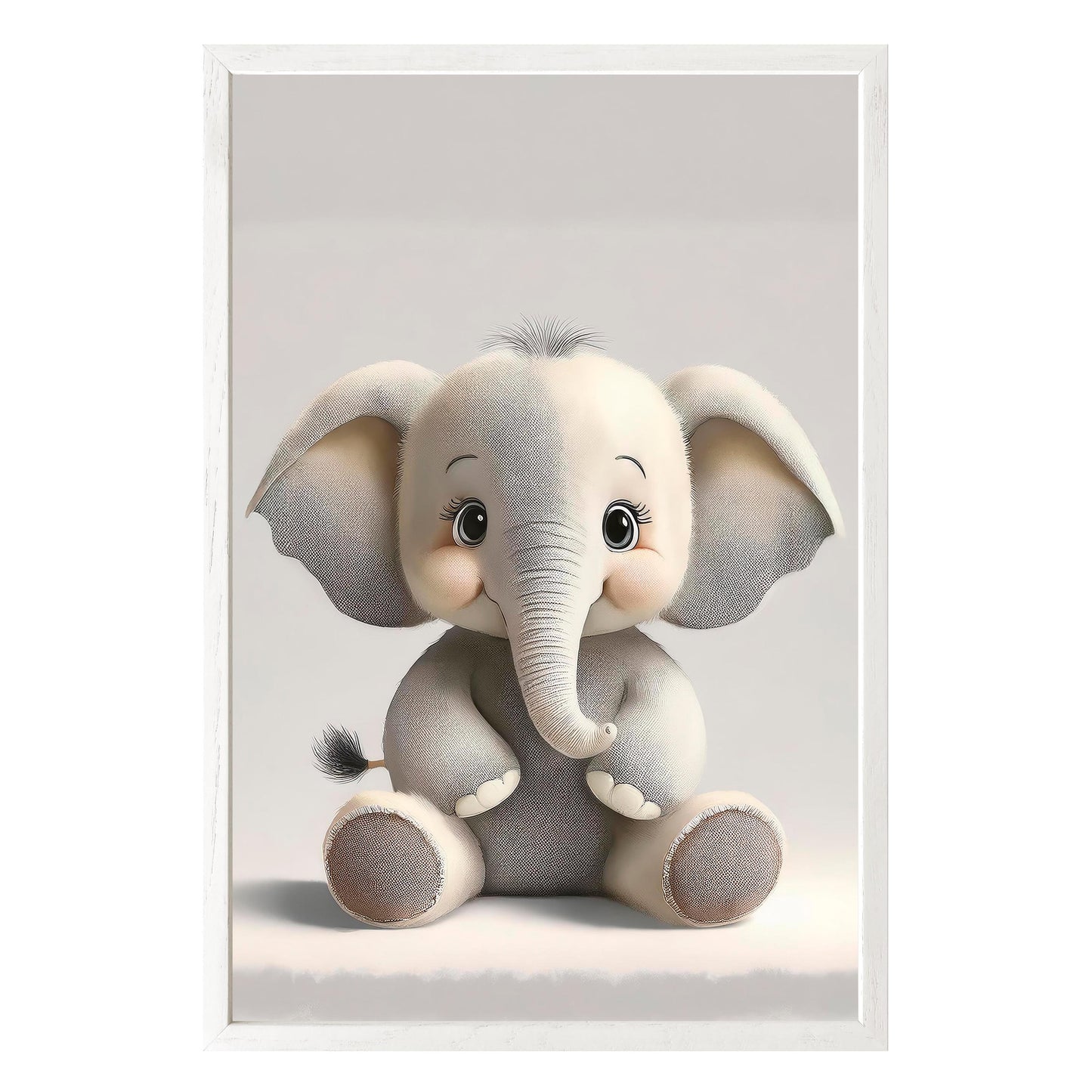 Playful Elephant Framed Print