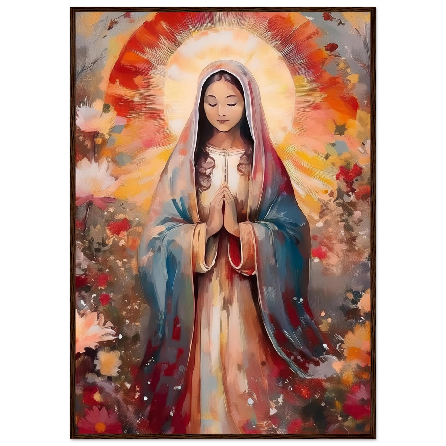 Radiant Prayer Framed Print - Masterpiece Print