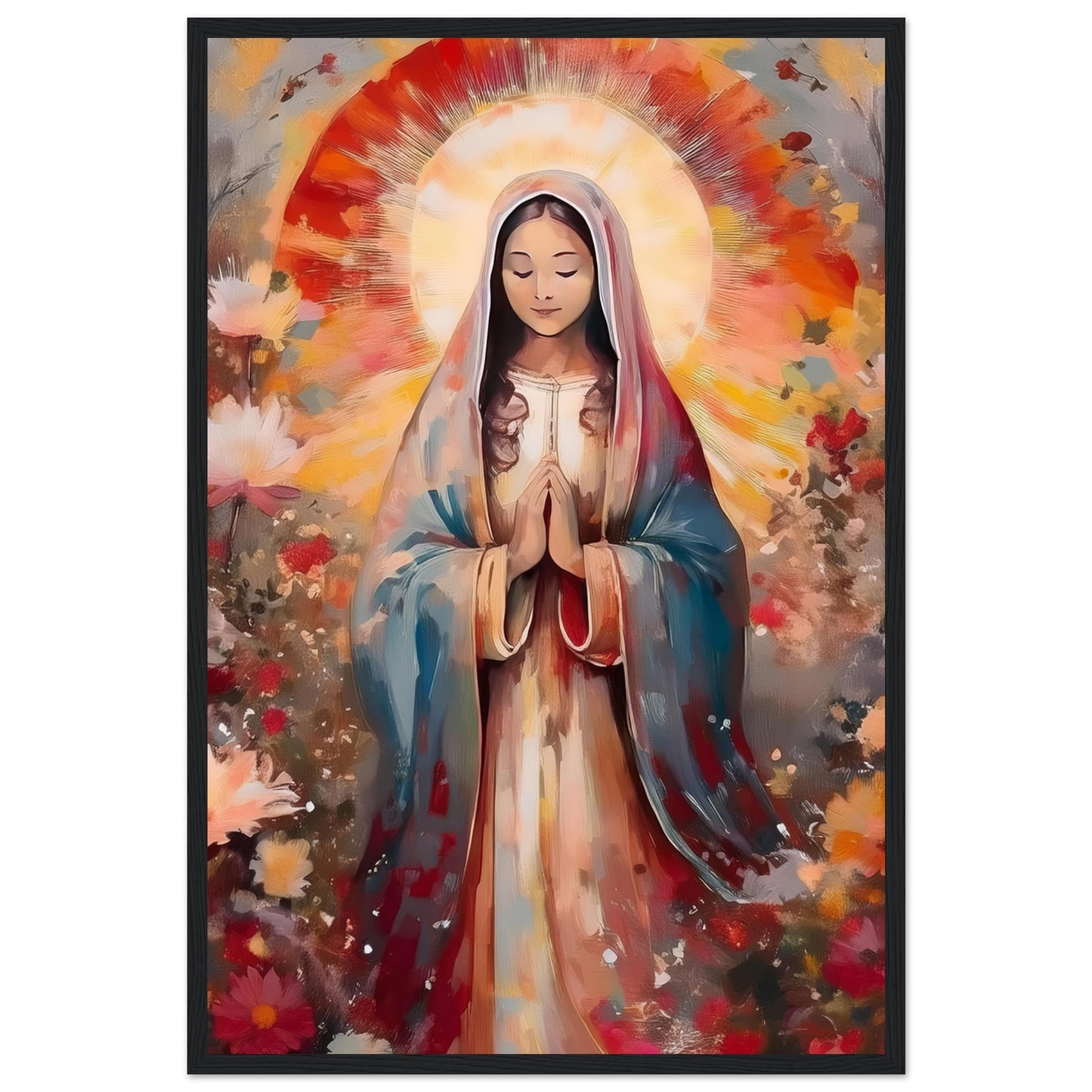 Radiant Prayer Framed Print - Masterpiece Print