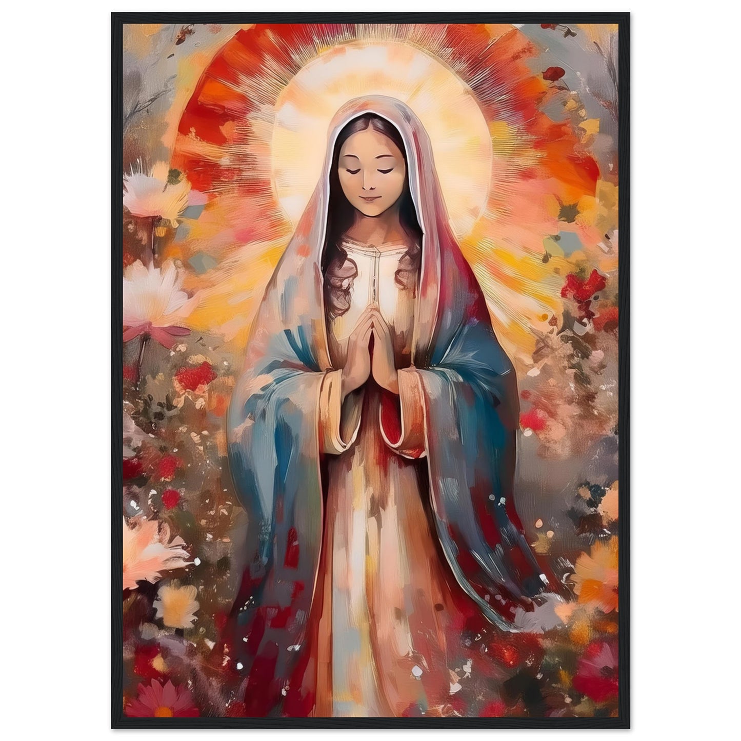 Radiant Prayer Framed Print - Masterpiece Print