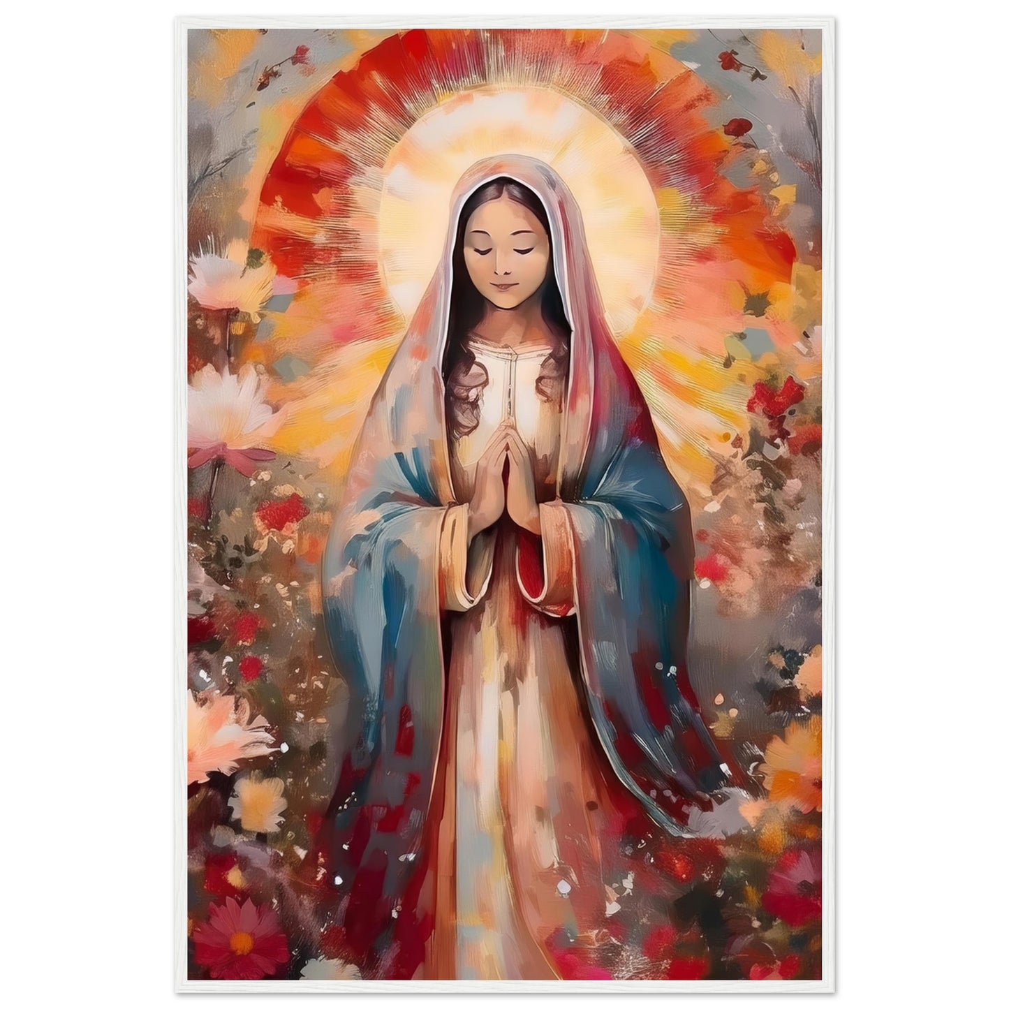 Radiant Prayer Framed Print - Masterpiece Print