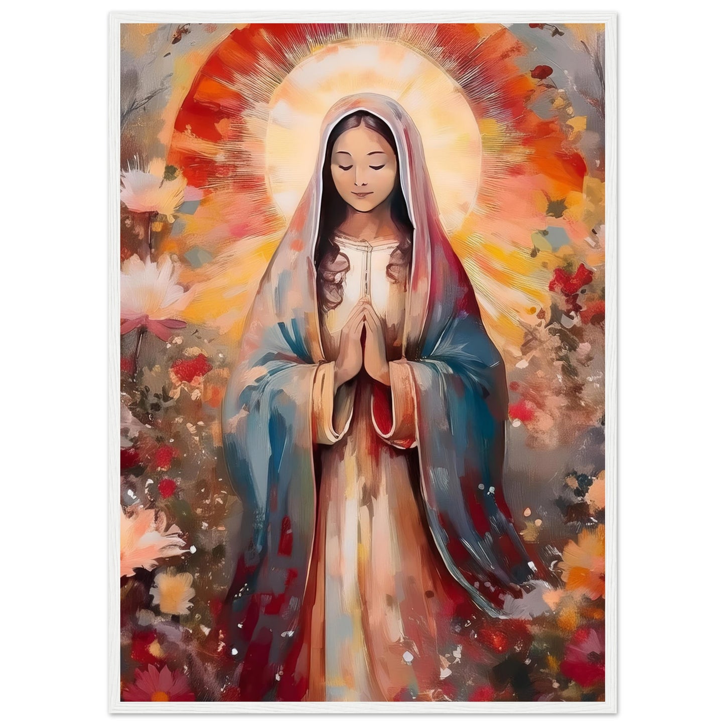 Radiant Prayer Framed Print - Masterpiece Print