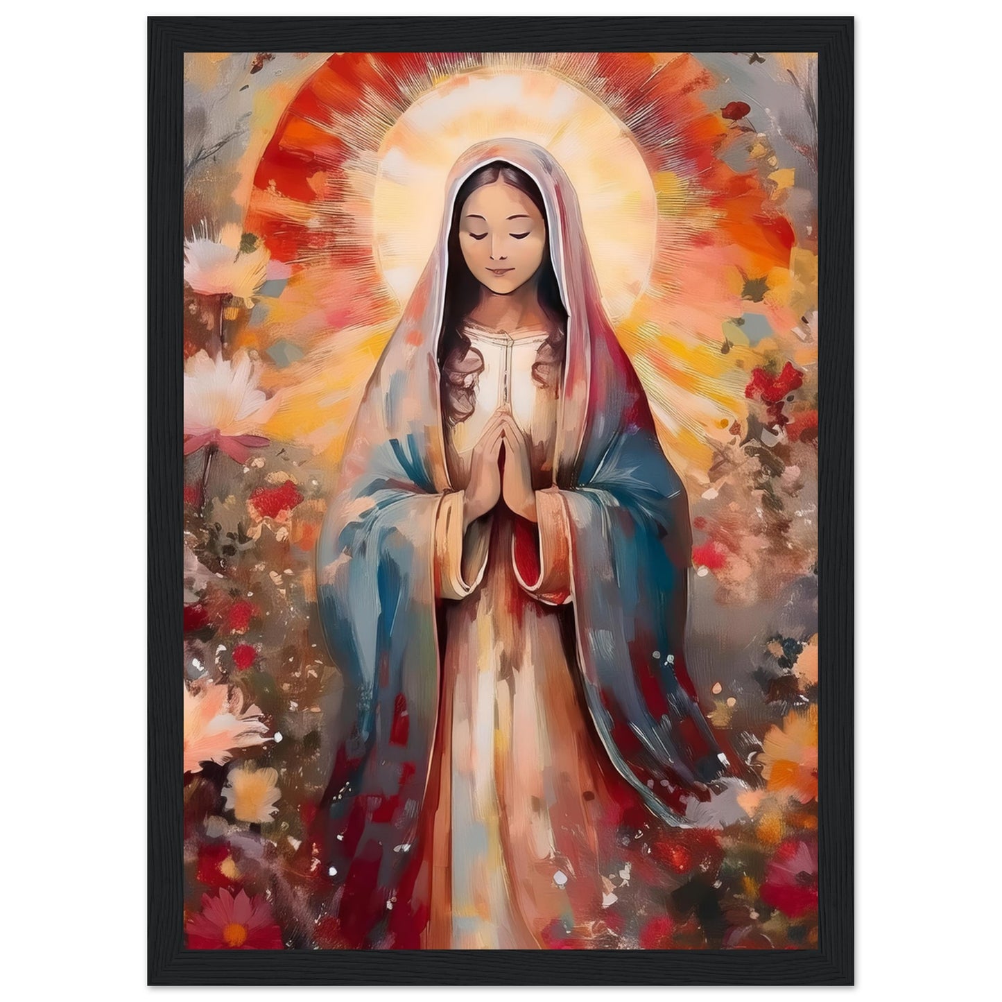 Radiant Prayer Framed Print - Masterpiece Print