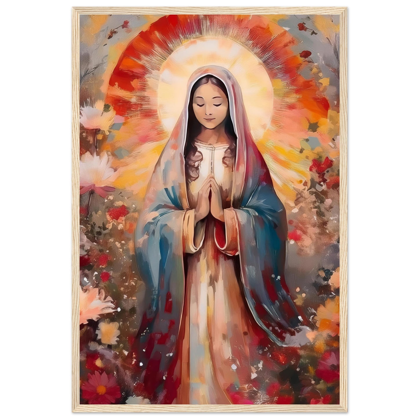 Radiant Prayer Framed Print - Masterpiece Print