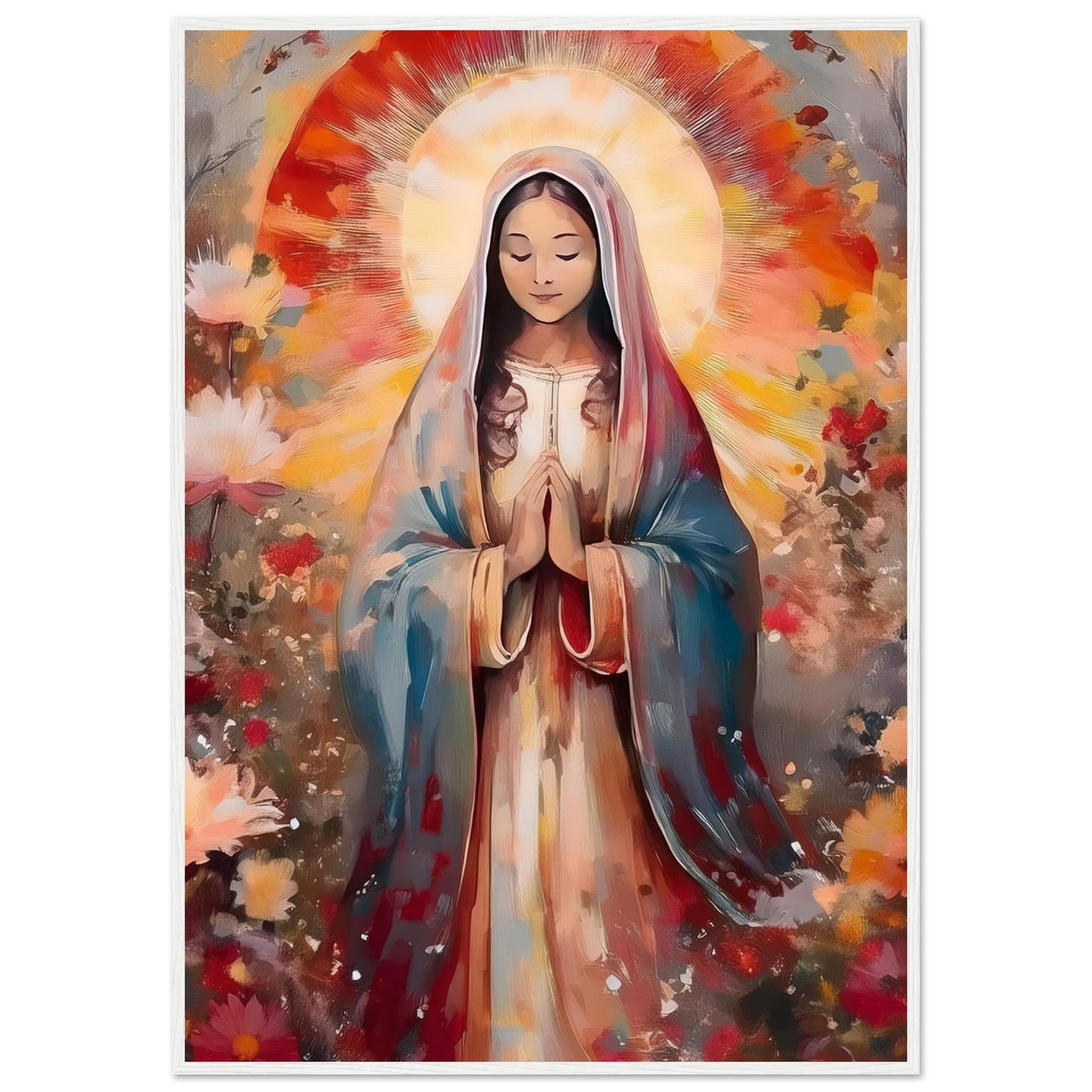 Radiant Prayer Framed Print - Masterpiece Print