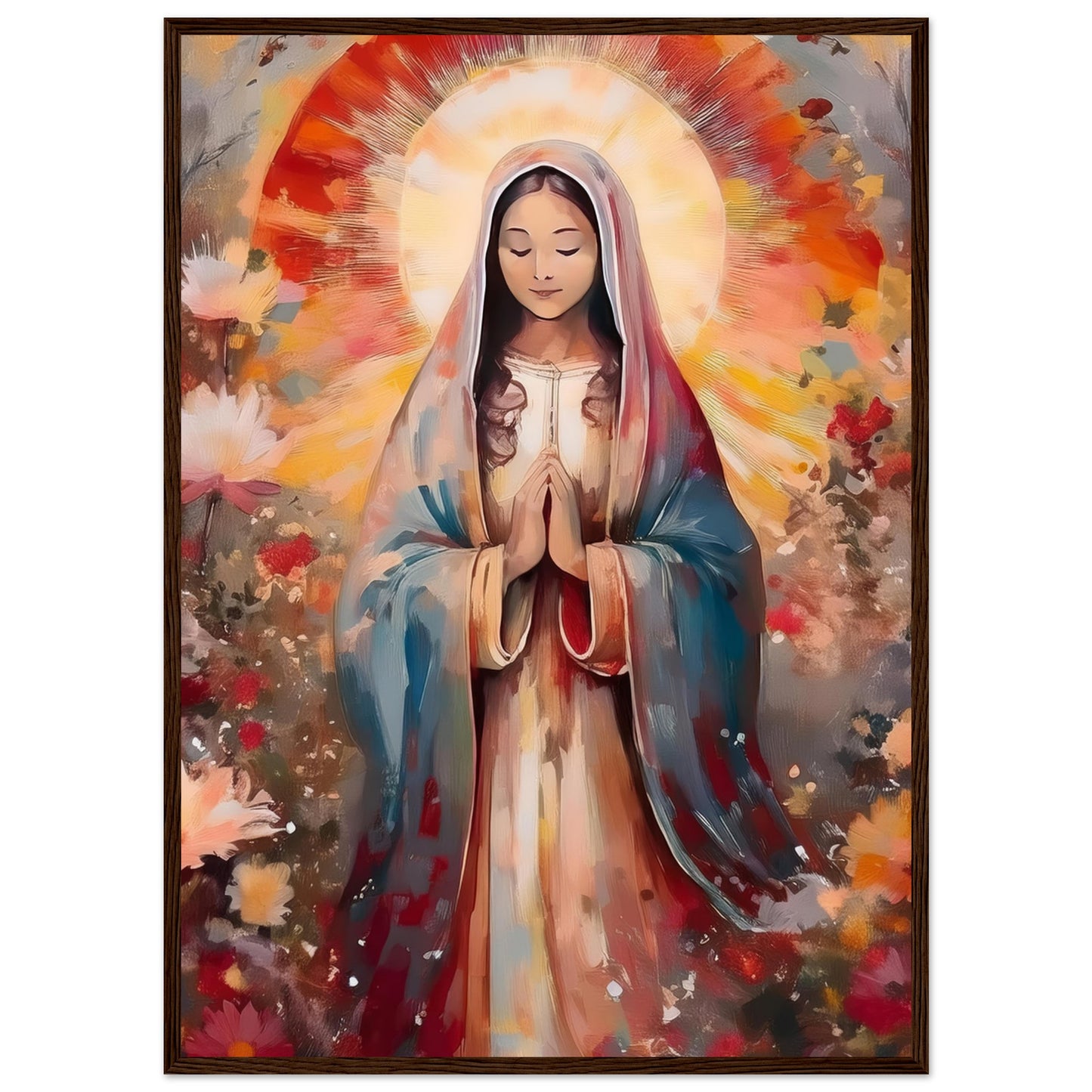 Radiant Prayer Framed Print - Masterpiece Print