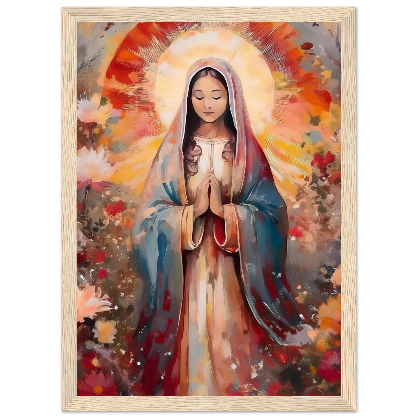 Radiant Prayer Framed Print - Masterpiece Print