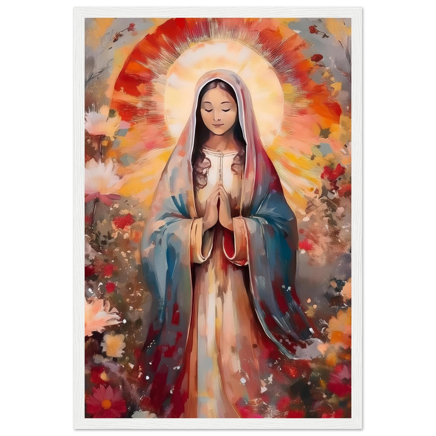 Radiant Prayer Framed Print - Masterpiece Print