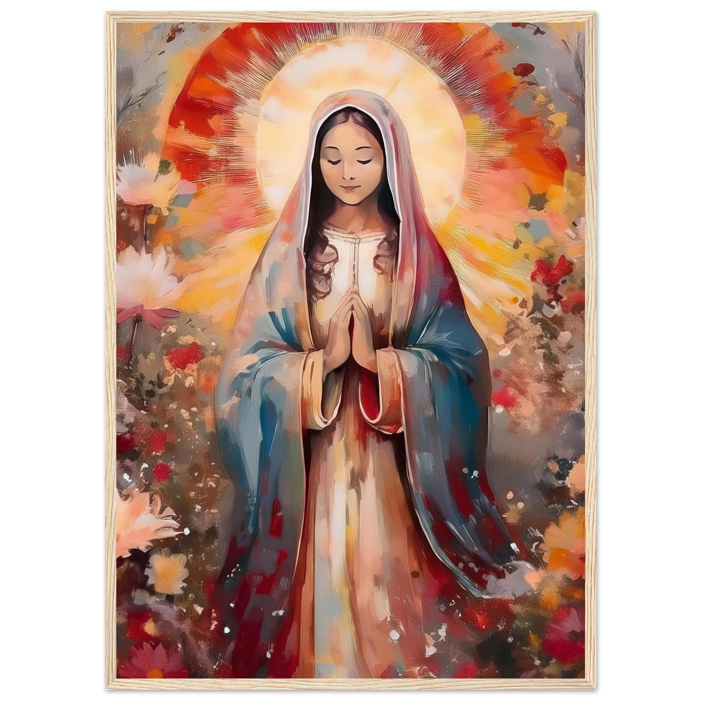 Radiant Prayer Framed Print - Masterpiece Print