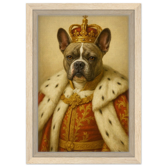 Royal Pet Portrait – Framed Canvas - Masterpiece Print