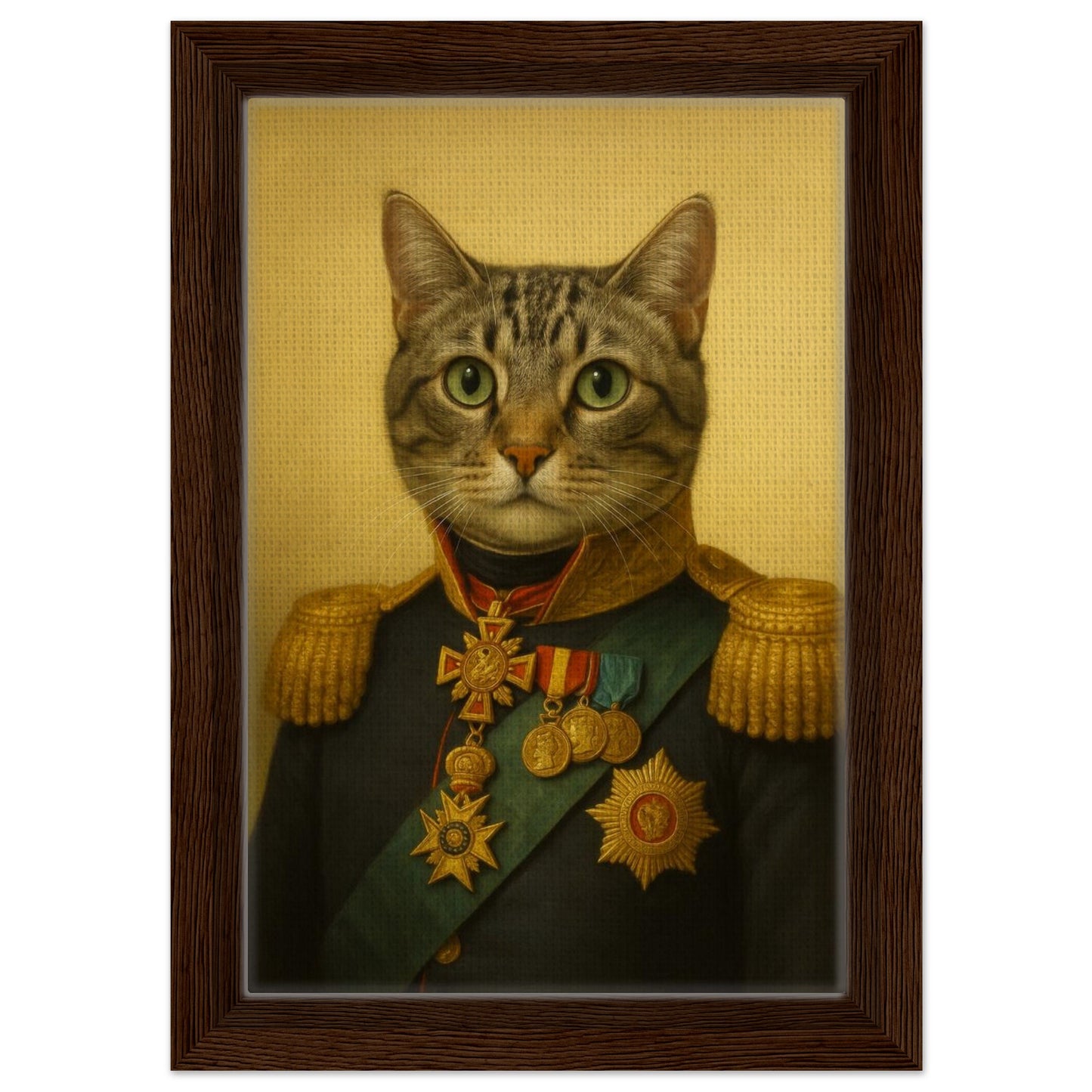 Royal Pet Portrait – Framed Canvas - Masterpiece Print