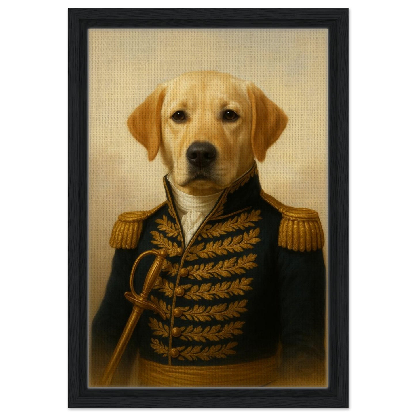 Royal Pet Portrait – Framed Canvas - Masterpiece Print