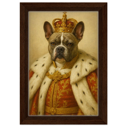 Royal Pet Portrait – Framed Canvas - Masterpiece Print