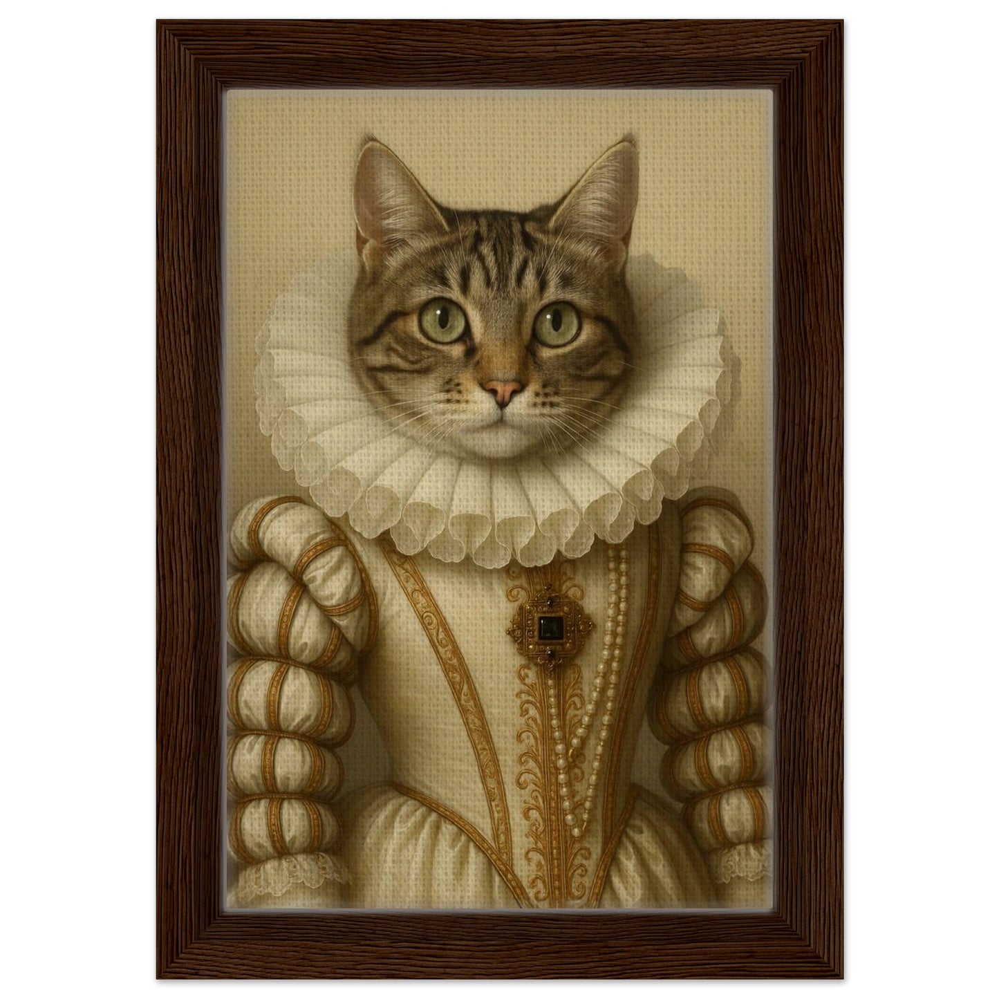 Royal Pet Portrait – Framed Canvas - Masterpiece Print