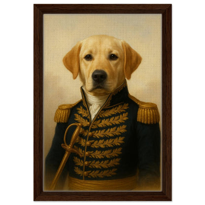 Royal Pet Portrait – Framed Canvas - Masterpiece Print