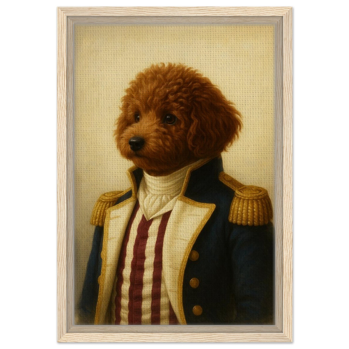 Royal Pet Portrait – Framed Canvas - Masterpiece Print
