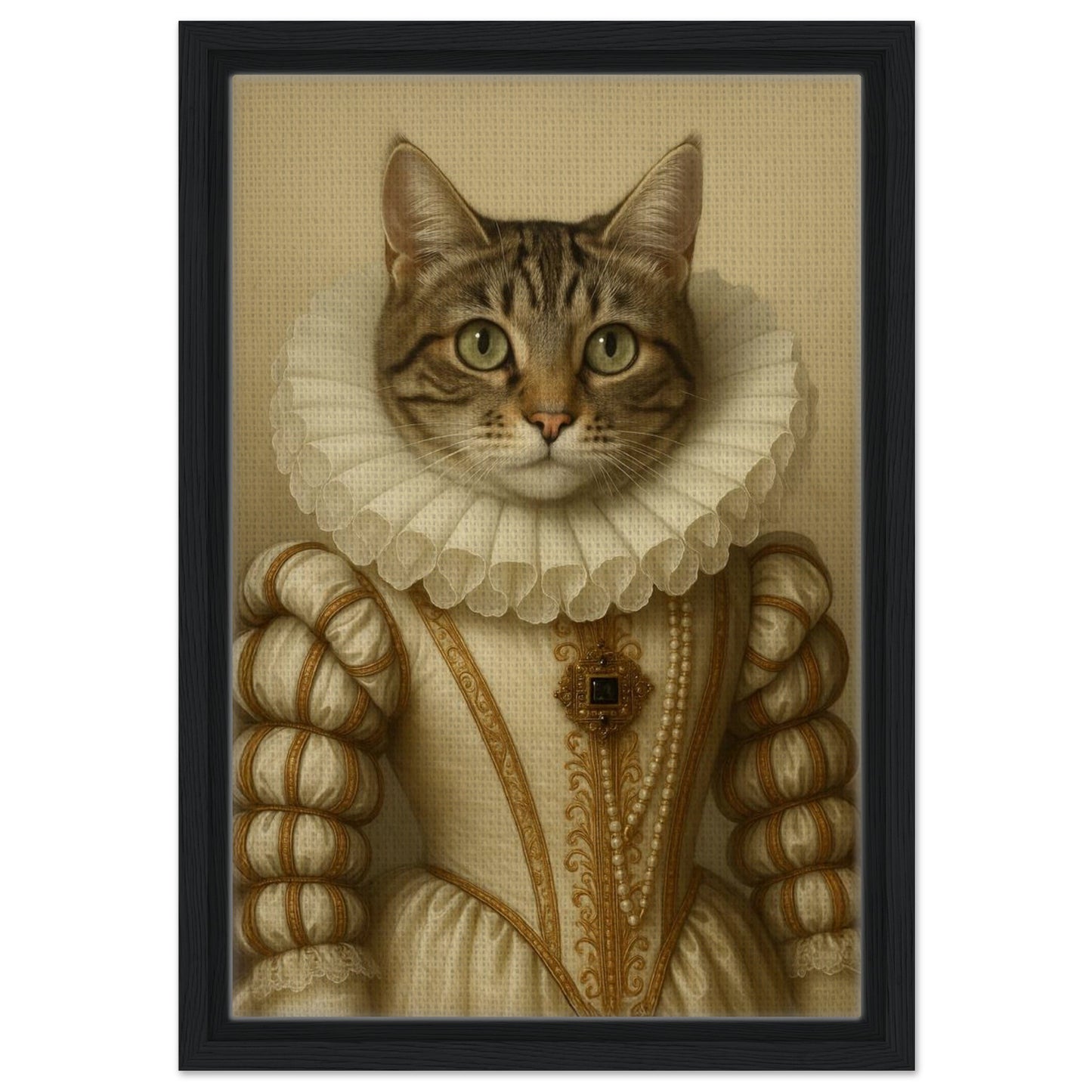 Royal Pet Portrait – Framed Canvas - Masterpiece Print