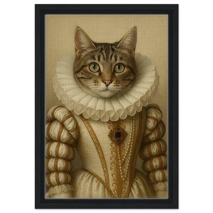 Royal Pet Portrait – Framed Canvas - Masterpiece Print