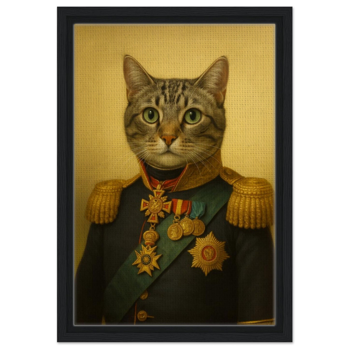 Royal Pet Portrait – Framed Canvas - Masterpiece Print