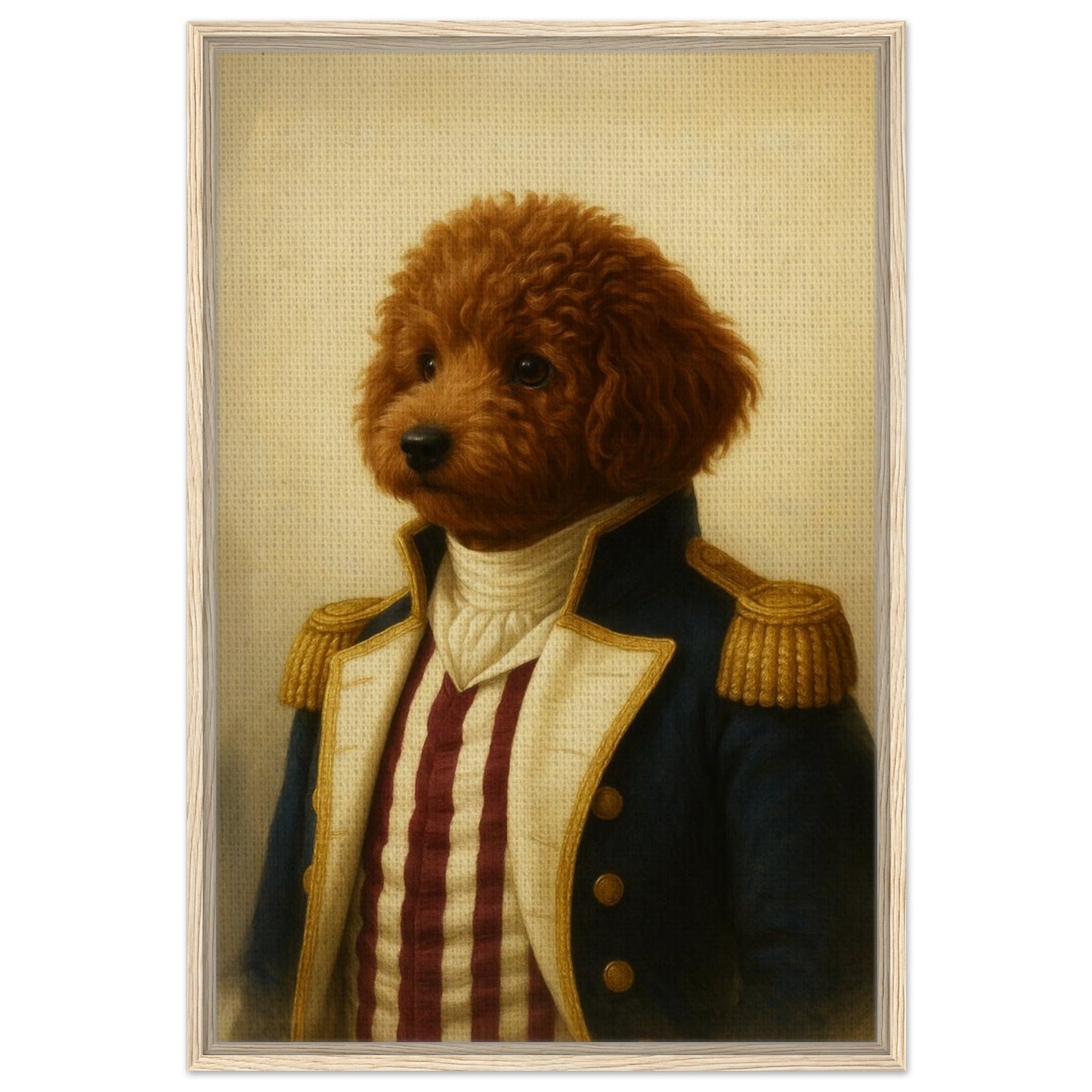 Royal Pet Portrait – Framed Canvas - Masterpiece Print