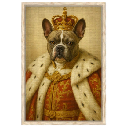 Royal Pet Portrait – Framed Canvas - Masterpiece Print