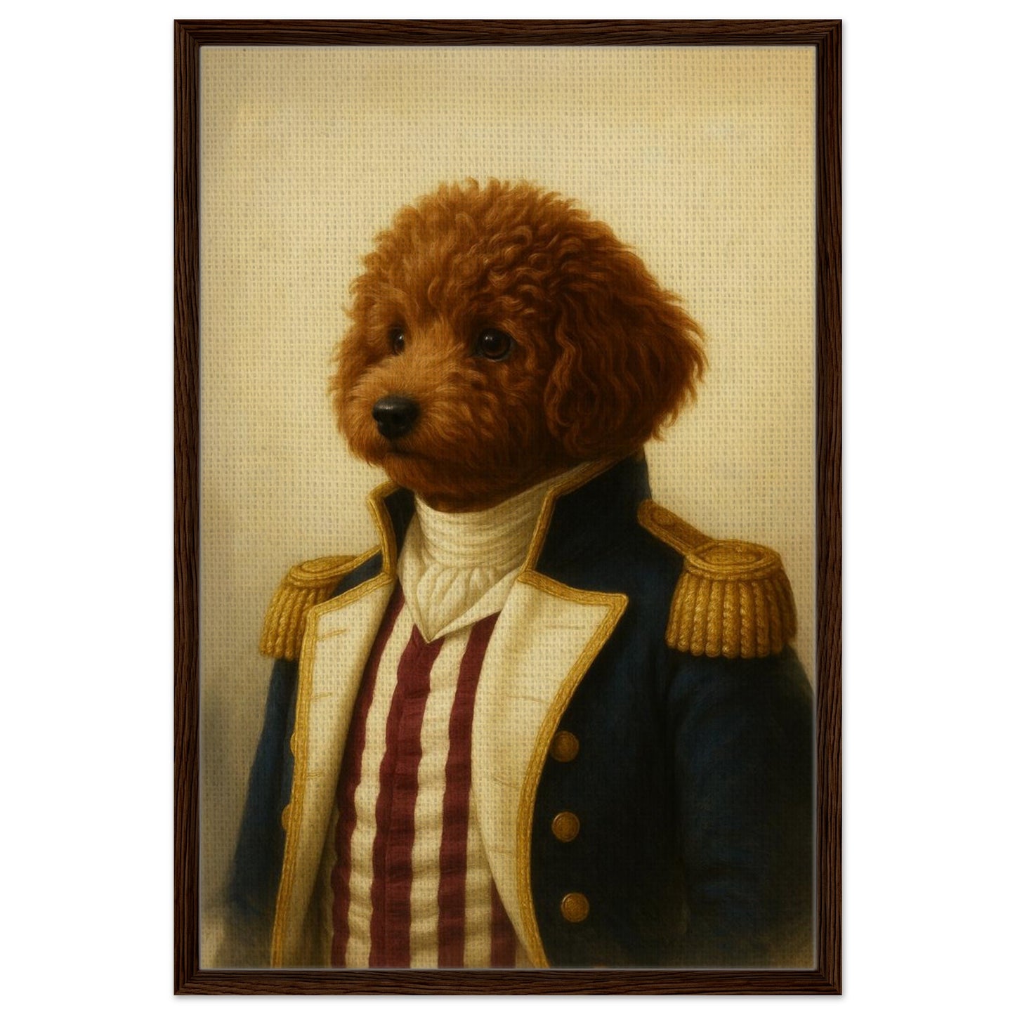 Royal Pet Portrait – Framed Canvas - Masterpiece Print
