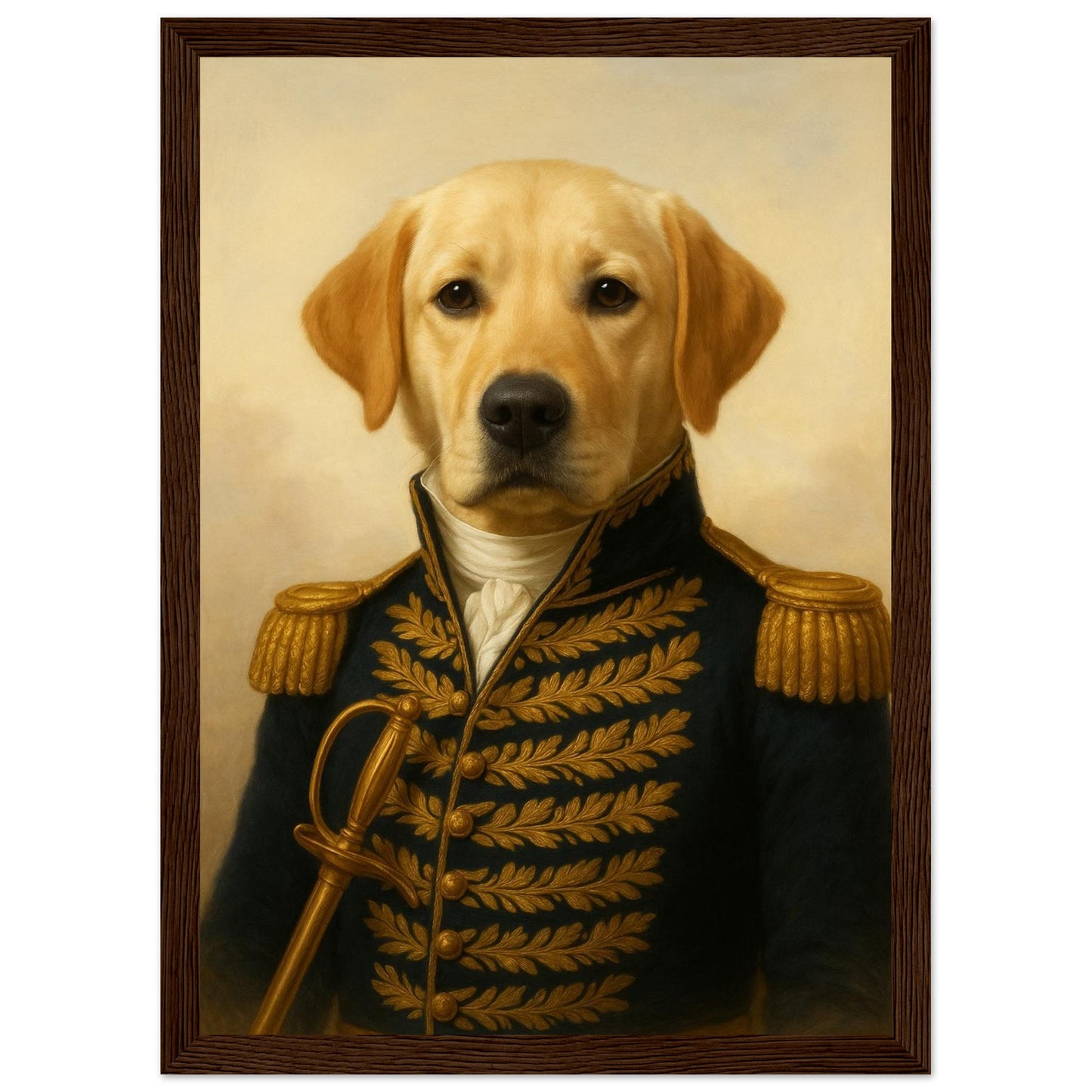Royal Pet Portrait – Framed Print - Masterpiece Print