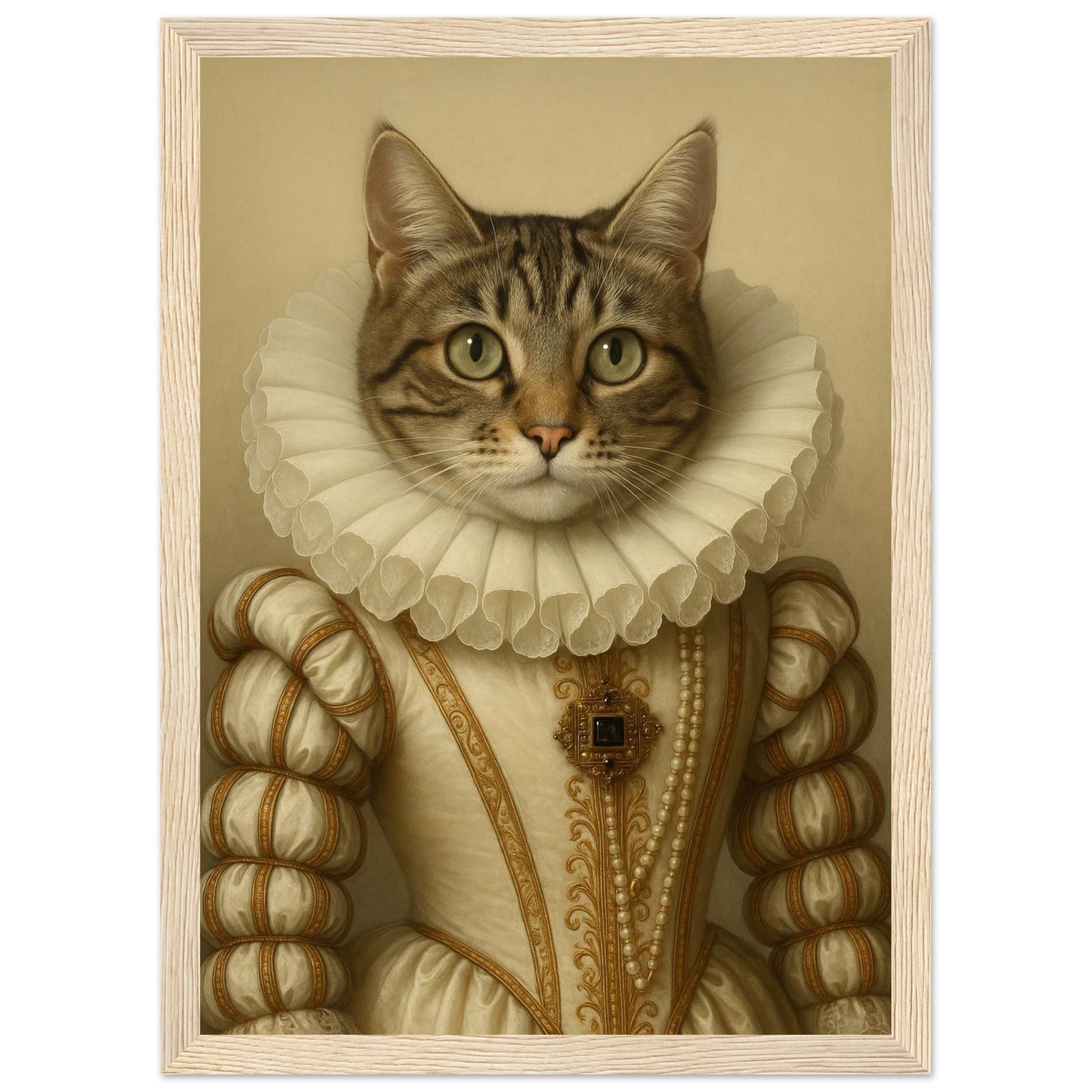 Royal Pet Portrait – Framed Print - Masterpiece Print