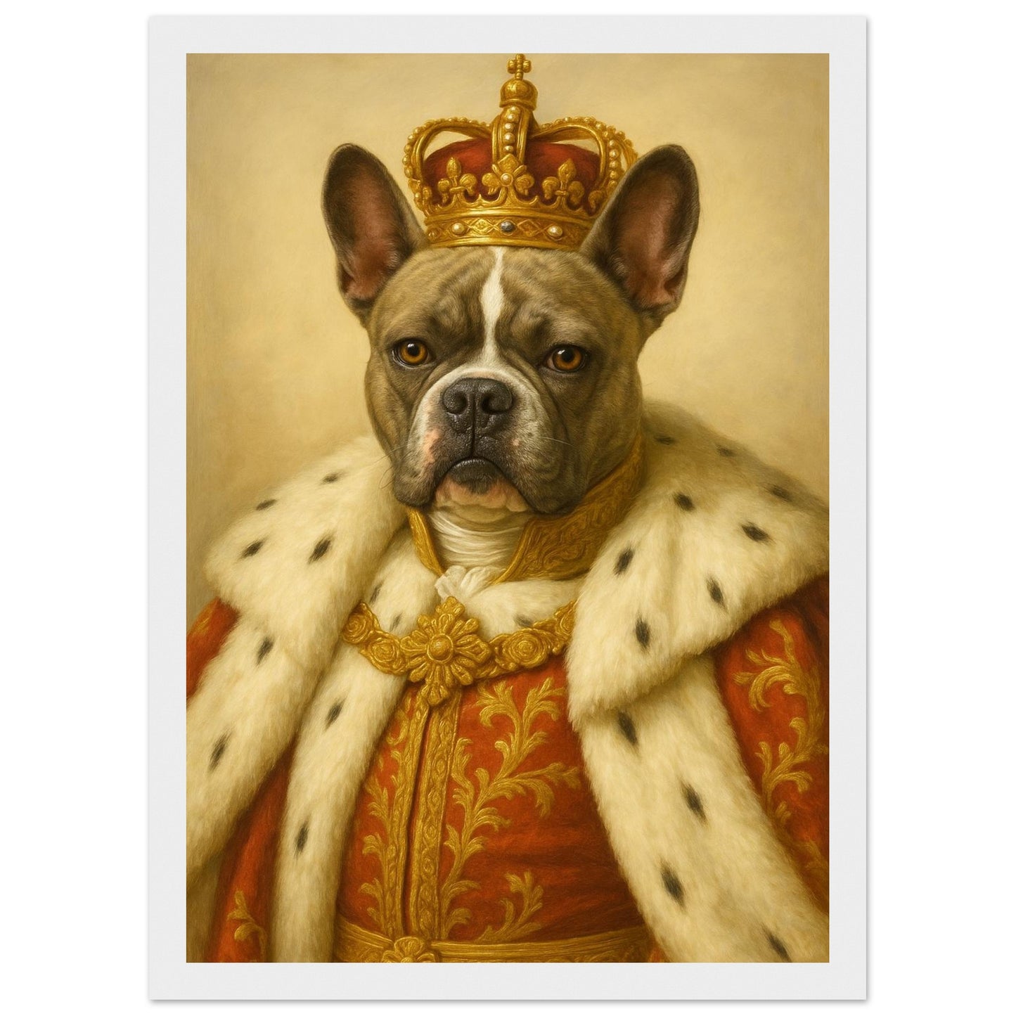 Royal Pet Portrait – Framed Print - Masterpiece Print