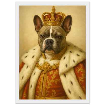Royal Pet Portrait – Framed Print - Masterpiece Print