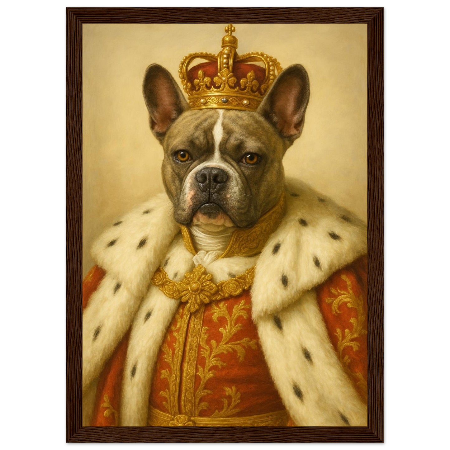 Royal Pet Portrait – Framed Print - Masterpiece Print