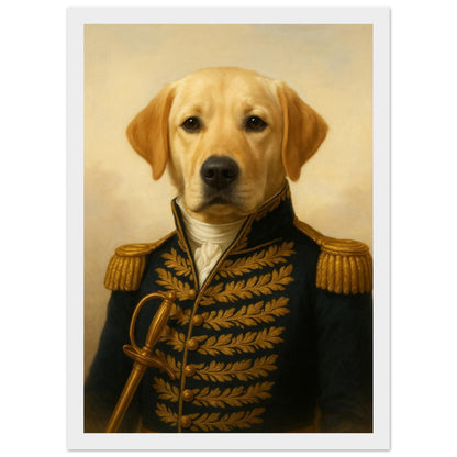 Royal Pet Portrait – Framed Print - Masterpiece Print