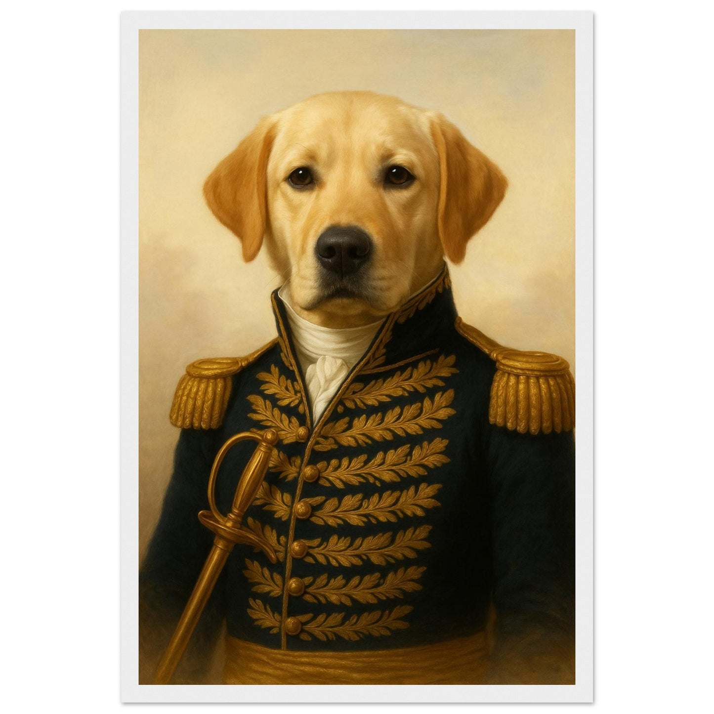Royal Pet Portrait – Framed Print - Masterpiece Print
