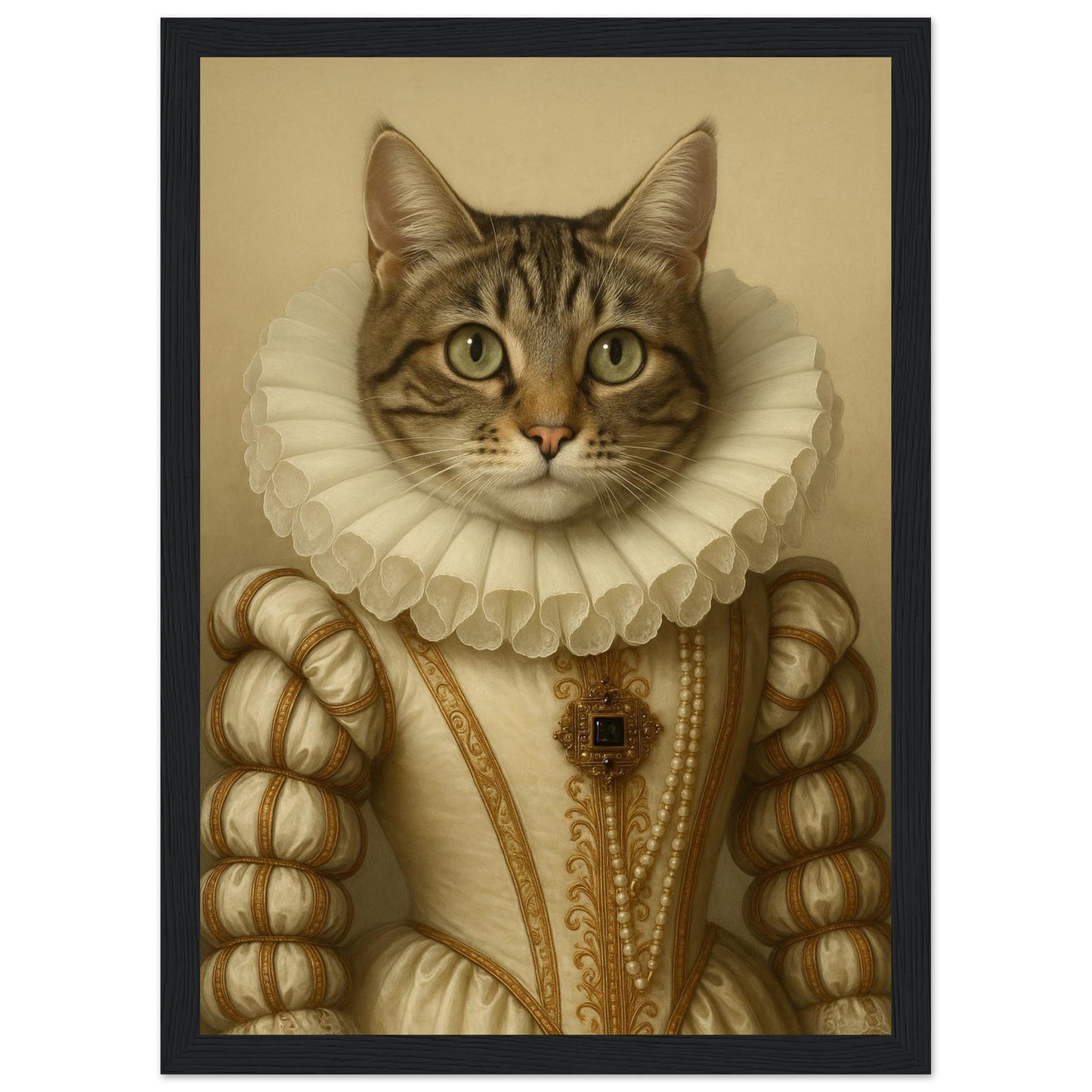 Royal Pet Portrait – Framed Print - Masterpiece Print