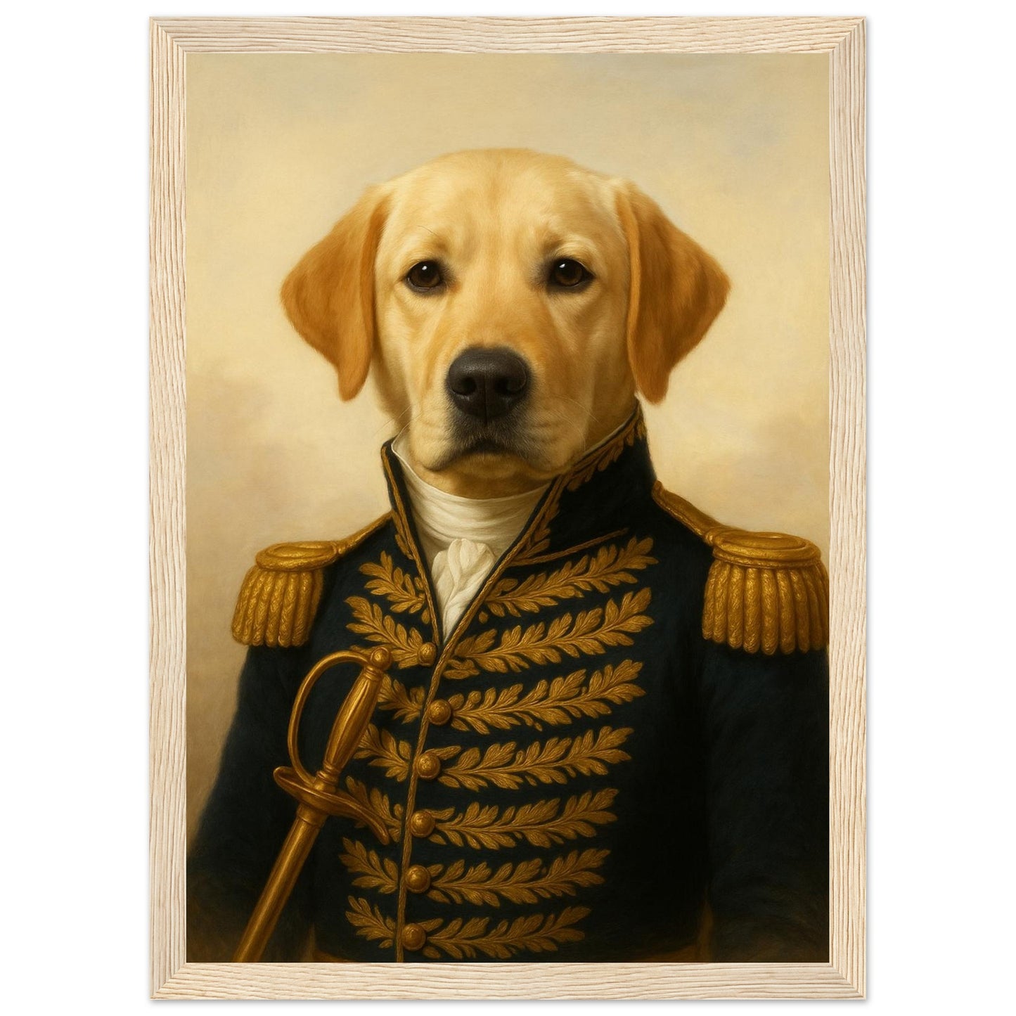 Royal Pet Portrait – Framed Print - Masterpiece Print