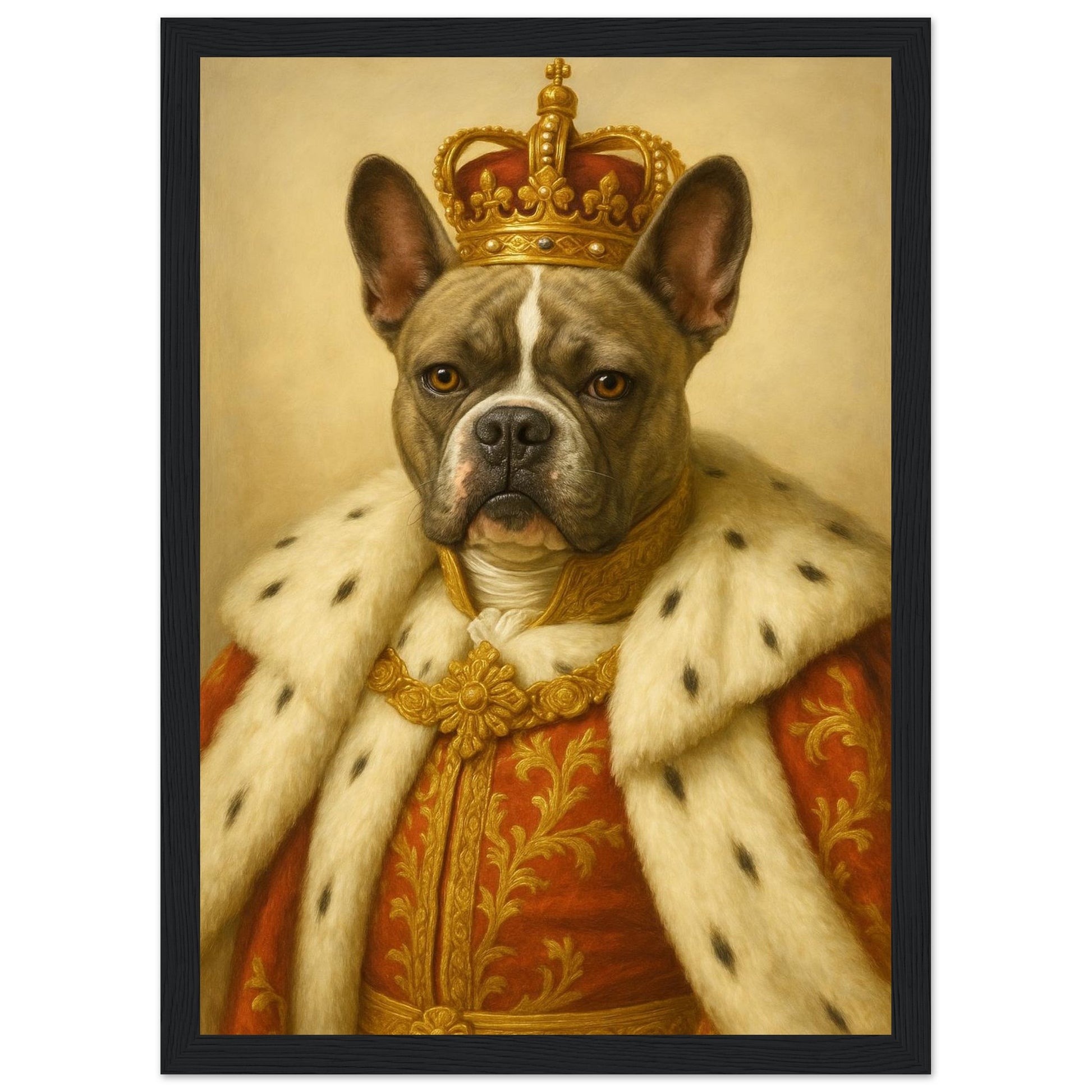Royal Pet Portrait – Framed Print - Masterpiece Print
