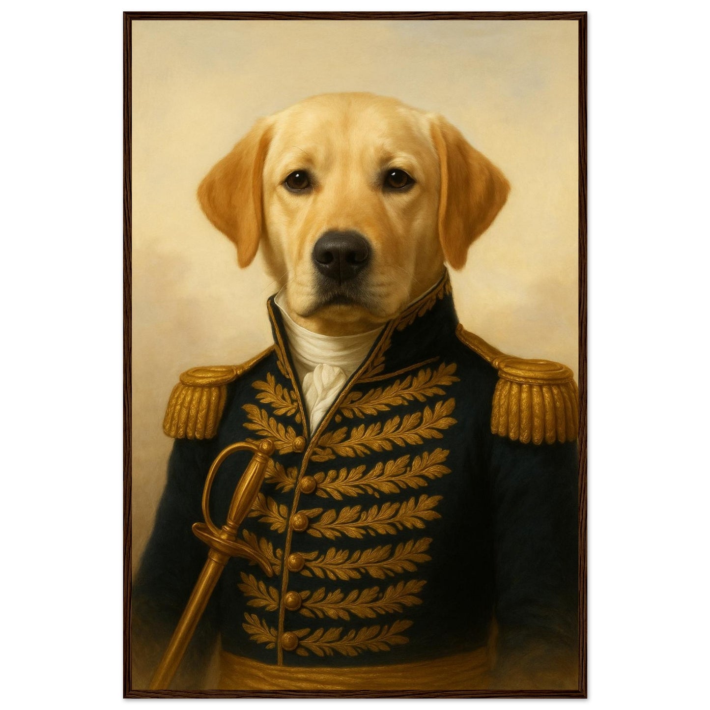 Royal Pet Portrait – Framed Print - Masterpiece Print